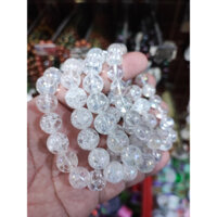 Vòng Mã Não Bọt tuyết Trắng