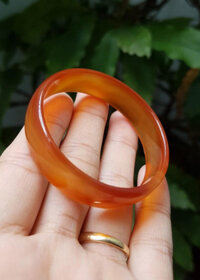 Vòng mã não, size 50mm - Đỏ