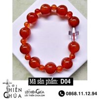 Vòng Mân Côi - Chuỗi đeo tay MN màu đỏ 10mm