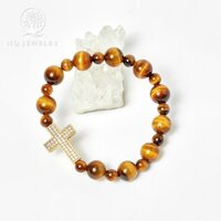 Vòng Mân Côi - Chuỗi Mân Côi MH Vàng Nâu NQ Jewelry