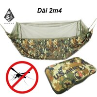 Võng Mùng Gấp Gọn Camping Chống Côn Trùng Vải Dù Cao Cấp 3 Lớp Chống Thấm Giữ Nhiệt Ngoài Trời Phụ Kiện Du Lịch Tiện Lợi