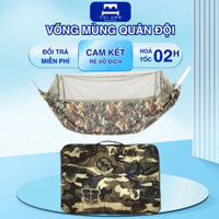 Võng Mùng Quân Đội Gấp Gọn Chính Hãng Du Lịch 3 Lớp Đa Năng Chống Muỗi Côn Trùng