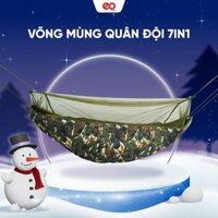 Võng Mùng Xếp Gọn Eomart Dã Ngoại,Võng Mùng Rằn Ri đi du lịch,dã ngoại,cắm trại yên tâm và ấm áp ban đêm