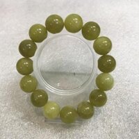 Vòng ngọc màu vàng cho người mệnh Thủy và Kim đường kính hột là 16cm - Vàng ôliu