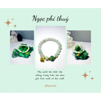 Vòng Ngọc Phỉ Thúy Màu Xanh Táo Nhạt C0015