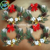 Vòng nguyệt quế, vòng giáng sinh, vòng nguyệt quế hoa, vòng nguyệt quế chuông, phụ kiện trang trí giáng sinh