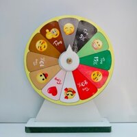 Vòng Quay ( May Mắn Mặt Cười 12 ô - Kt: 25cm x 35cm)