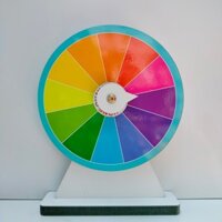 Vòng quay ( may mắn nhiều màu viền xanh 12 ô - Kt: 25cm C35cm)