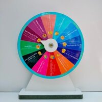 Vòng Quay May Mắn (Song Ngữ Hàn - Việt 16 ô - Kt: 25cm x 35cm)
