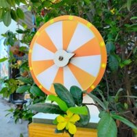 Vòng Quay May Mắn ( Trắng Cam 12 ô - Kt: 25cm x 35cm)
