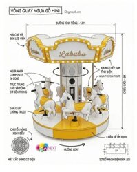 Vòng Quay Ngựa Gỗ Mini