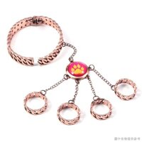 [Vòng rốn siêu dài Móng tay nút bụng] [Phụ kiện trang trí] Mèo đen Noir Cat Claw Girl Rose Gold Gem Bracelet Girl Quà tặng trang sức ngày lễ tình nhân