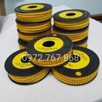 Vòng số đánh dấu dây điện, dây mạng, từ số 0 đến 9