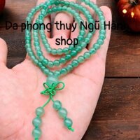 Vòng tay 108 hạt dâu tây xanh size 6mm siêu đẹp hàng kiểm định