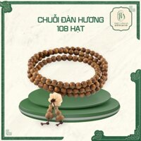 Vòng Tay 108 Hạt Gỗ Đàn Hương Mix Charm Hoa Sen Có Hương Thơm Nhẹ. Chuỗi 108 Hat Lễ Phật, Tụng Kinh, Đeo Tay