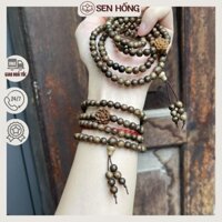 Vòng Tay 108 hạt Trầm Hương TẶNG HỘP GẤM - chuỗi 108 hạt trầm tốc vườn đeo tay nam nữ quấn 3-4 vòng. chuỗi hạt niệm Phật