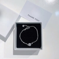 Vòng Tay Bạc Bạc Ta SAPHIR S925 Họa Tiết Hồ Ly Đá Trắng Mang Lại May Mắn Tiền Tài Cho Người Đeo