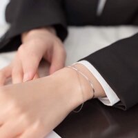 Vòng tay bạc double