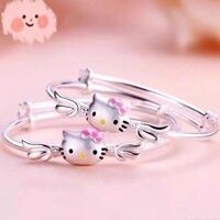 Vòng tay bạc Hello Kitty thiên thần bạc S99 cho bé gái MTJ