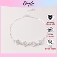 Vòng tay bạc  LUCKY FOUR-LEAF CLOVER - Bạc Ý 925 cao cấp 2170