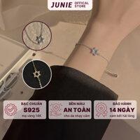 Vòng Tay Bạc Mạ Vàng JUNIE Đính Đá Ngôi Xao Tinh Xảo Sang Trọng Thanh Lịch B-KORI
