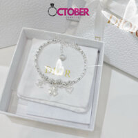 Vòng tay bạc nữ OCTOBER JEWELRY, vòng tay pan cham mềm dày dặn bạc thật