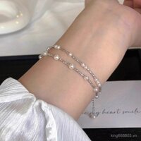 Vòng tay bạc sterling thiết kế tối giản đa năng cho đi lại, cảm giác thiết kế cơ bản, vòng tay bạc 925 cho phụ nữ, mẫu mới 2025
