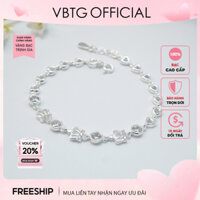 Vòng tay bạc Vàng bạc trịnh gia hình vỏ sò cá tính - Lắc tay bạc nữ VBTG2149