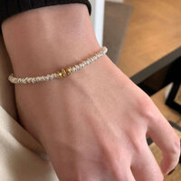 Vòng Tay Bạc Vòng Tay Bạc Cho Nữ S925 Bạc Vàng Vỡ Vòng Tay Bạc Nữ 2024 Mới Ánh Sáng Sang Trọng niche Tinh Tế Cặp Đôi Tay Trang Sức Cho Bạn Gái