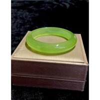 Vòng tay bản liền ma nao xanh lá mạ non size 52.5-58mm siêu vip