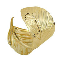 Vòng tay bản to chiếc lá BHLT139 - Vàng