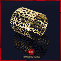 Vòng tay bản to hoa văn siêu đẹp Trang sức Bé Heo - 05