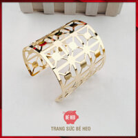 Vòng tay bản to hoa văn siêu đẹp Trang sức Bé Heo - 04