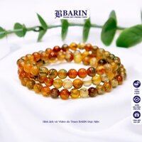 Vòng tay băng ngọc thuỷ tảo thiên nhiên 6mm quấn 3 vòng tay may mắn Barin