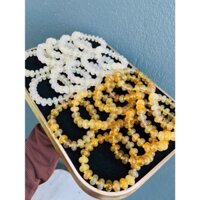 Vòng tay bánh xe trắng & vàng siêu đẹp hàng kiểm định