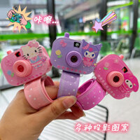 Vòng tay bé gái Sanrio ✷ 🍎 Chiếu Camera Đồ chơi Dây đeo cổ tay Vòng tay tát Công chúa dễ thương Trang sức mẫu giáo Kuromi Melody Hello Kitty Cinnamoroll Pochacco Goodie cho trẻ em
