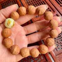 Vòng tay Bồ đề mắt Phật - Phật nhãn tự nhiên Nepal 14ly và đá dạ Quang lục tự Om mani