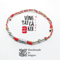 Vòng tay cá Koi may mắn charm bạc 925 - Handmade in Saigon