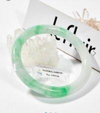 Vòng Tay Cẩm Thạch Phỉ Thúy Jadeite 55 mm Kiểm định PNJ