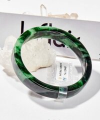 Vòng Tay Cẩm Thạch Sơn Thủy Bản Vuông 54 mm  Kiểm định PNJ