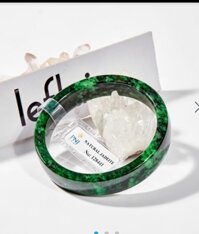 Vòng Tay Cẩm Thạch Sơn Thủy Bản Vuông 54 mm Kiểm định PNJ