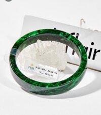 Vòng Tay Cẩm Thạch Sơn Thủy Bản Vuông 54 mm  Kiểm định PNJ