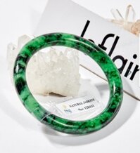 Vòng Tay Cẩm Thạch Sơn Thủy Bản Tròn 52 mm Kiểm định PNJ