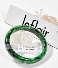 Vòng Tay Cẩm Thạch Sơn Thủy Bản Dẹp 54mm Kiểm định PNJ