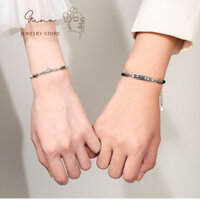 Vòng tay cặp king and queen bạc cao cấp s 925 _gunojewelry