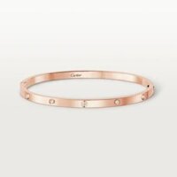 Vòng tay Cartier LOVE vàng hồng 18k – 10 kim cương – 3.65mm