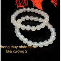 Vòng tay chalcedony bach nguyệt quang 8mm sdep