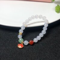 Vòng tay Chalcedony mix charm may mắn