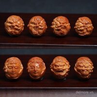 Vòng tay chạm khắc tinh xảo thủ công nhiều mặt văn học và chơi ác nhân sắt Phân hạch hạt nhân 1.9 nhà sư hạt nhân ô liu