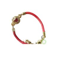 Vòng Tay Chỉ Đỏ Kim Vàng May Mắn Tài Lộc Thái Lan